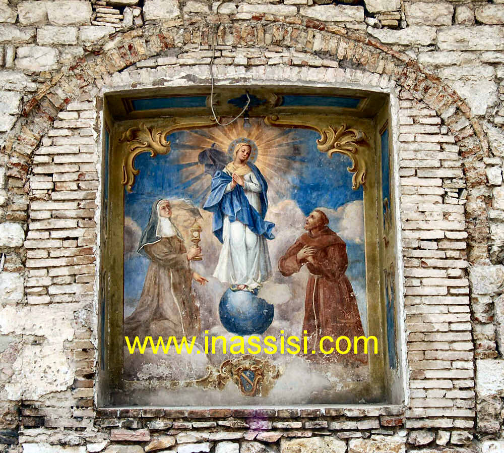 Madonna tra Santa Chiara e San Francesco