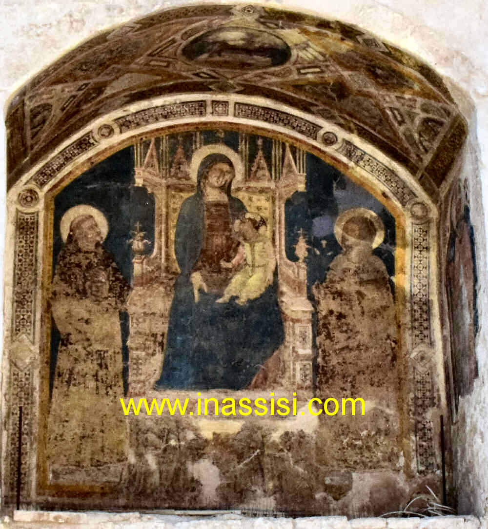 Madonna con Bambino tra San Francesco e Santa Agnese - Via Sant'Agnese