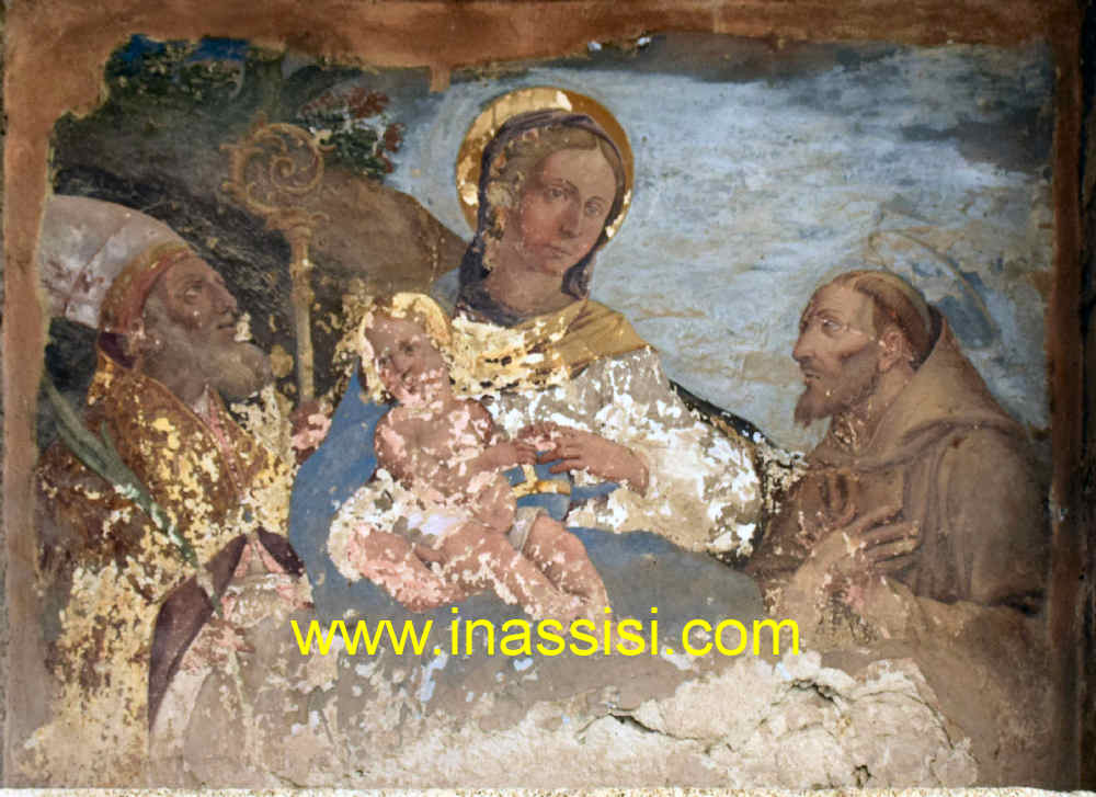 Madonna con Bambino tra San Rufino e San Francesco - Cattedrale di San Rufino