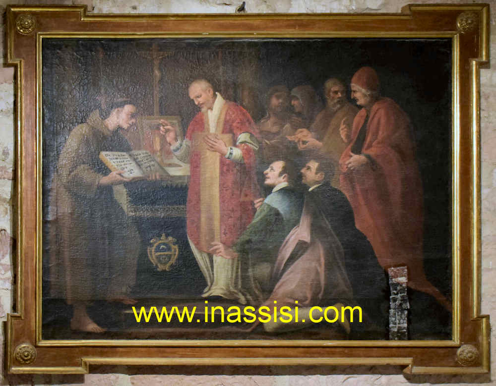 San Francesco legge il Vangelo